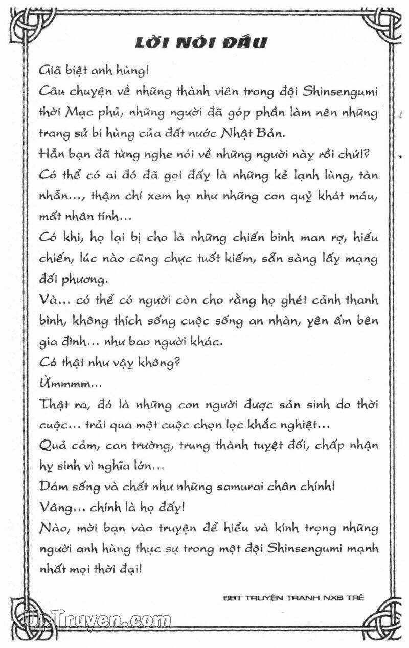 Getsu Seiki - Sayonara Shinsengumi Chapter 3 trang 3