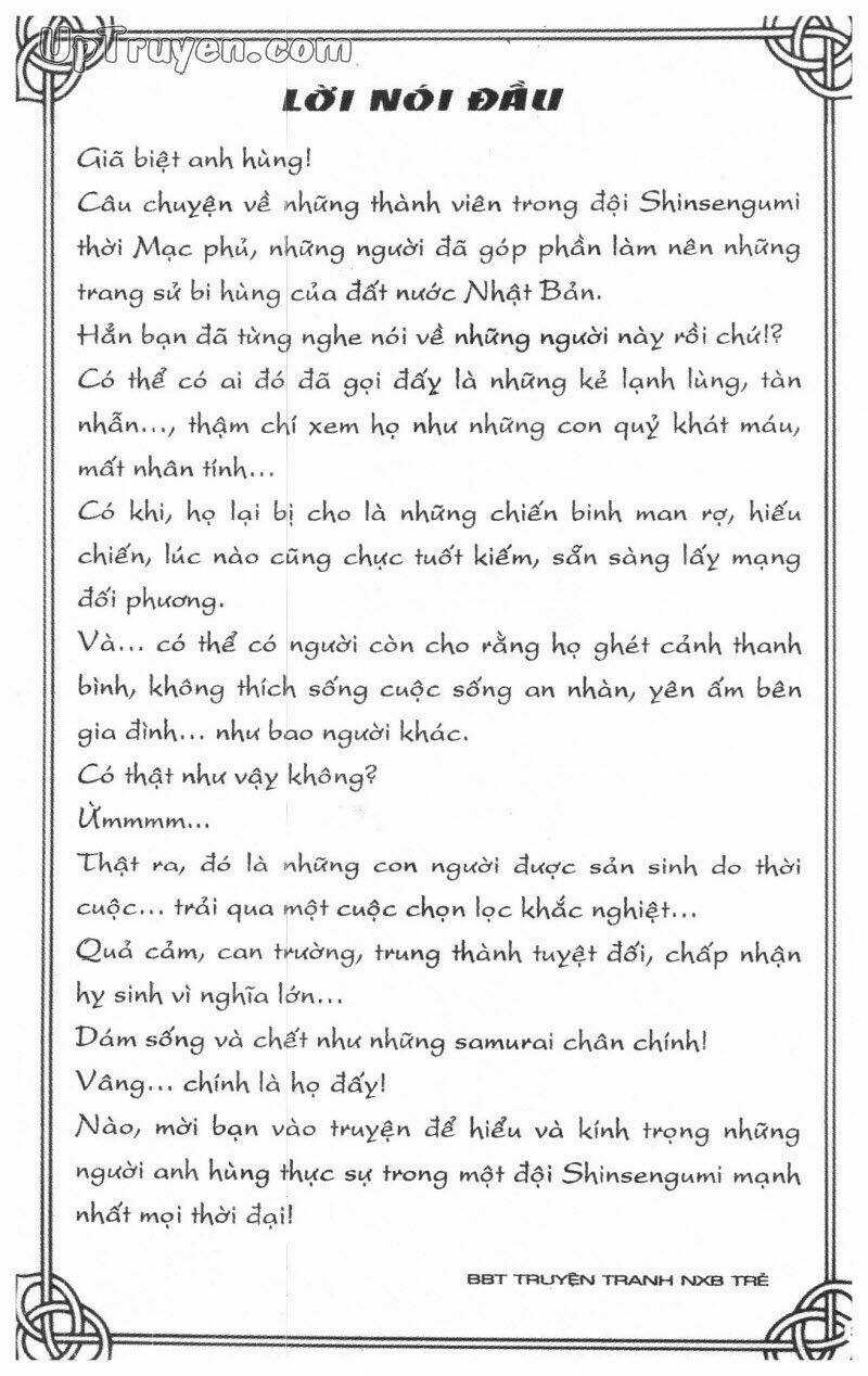 Getsu Seiki - Sayonara Shinsengumi Chapter 7 trang 3