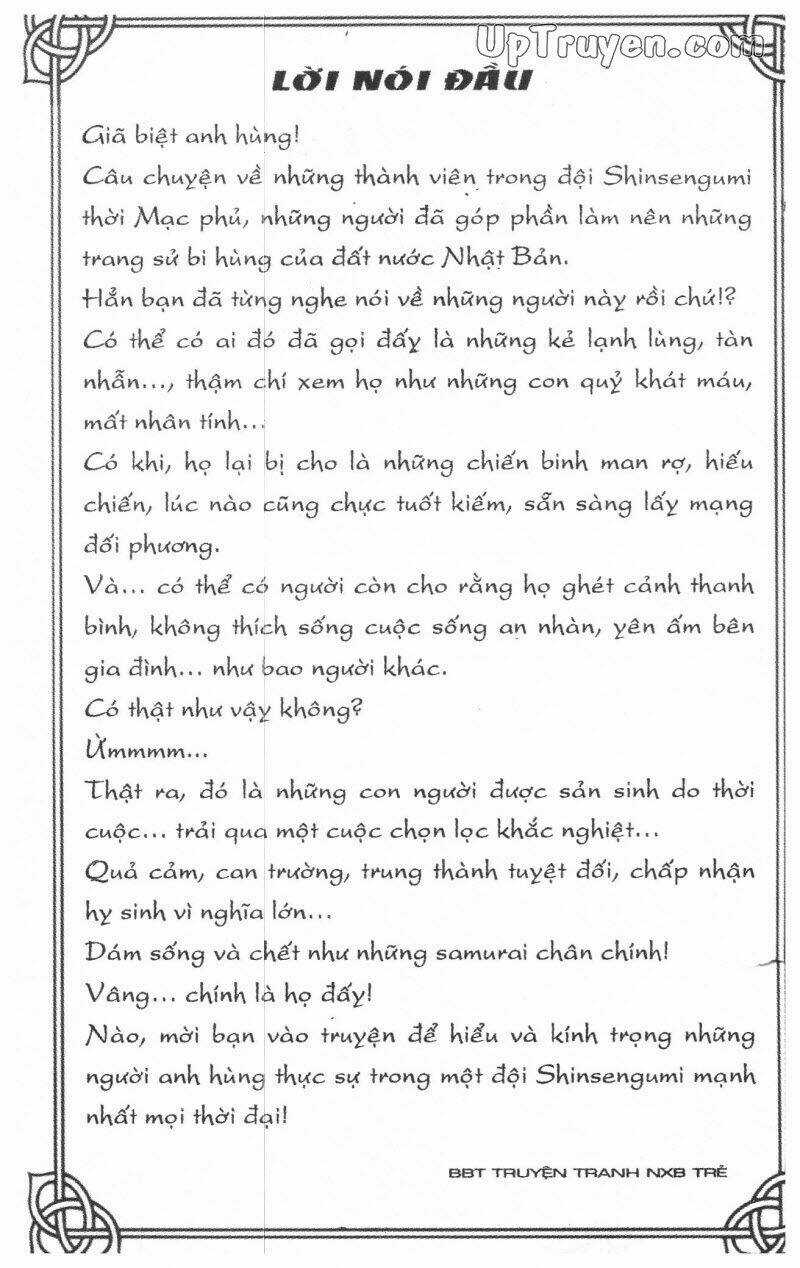 Getsu Seiki - Sayonara Shinsengumi Chapter 8 trang 3