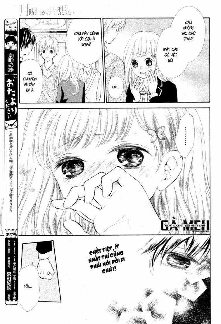 Getsuyoubi Kara Kataomoi Chapter 2 trang 22