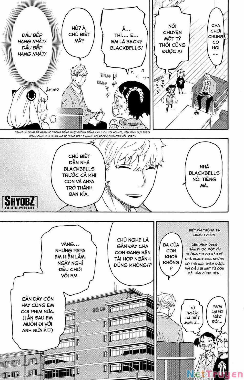 Gia Đình Điệp Viên Gói kỳ nghỉ gia đình Chapter 59 trang 9