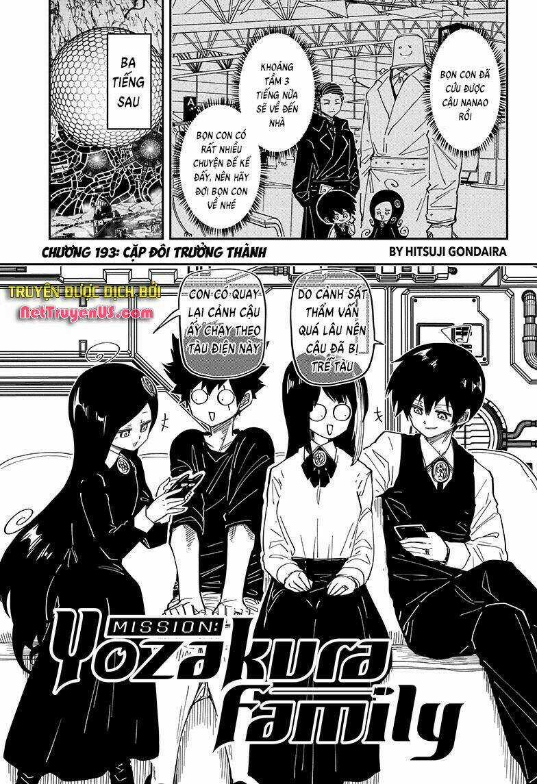 Gia Tộc Điệp Viên Yozakura Chapter 193 trang 1