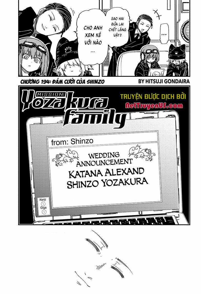 Gia Tộc Điệp Viên Yozakura Chapter 194 trang 1