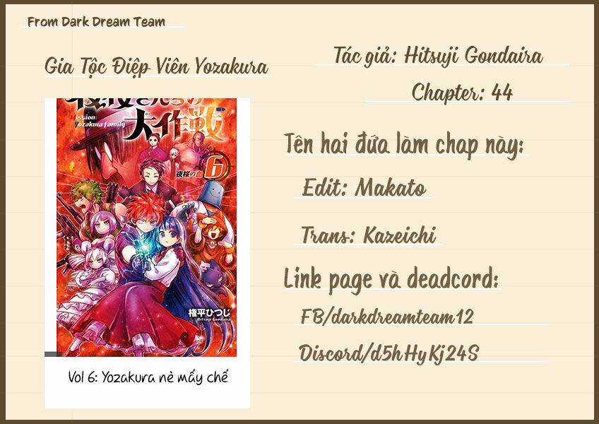 Gia Tộc Điệp Viên Yozakura Chapter 44 trang 0