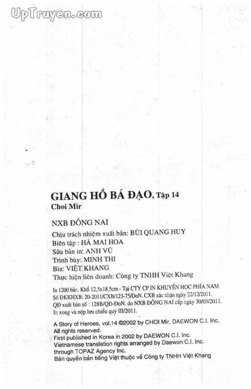 Giang Hồ Bá Đạo Ký Chapter 14 trang 175
