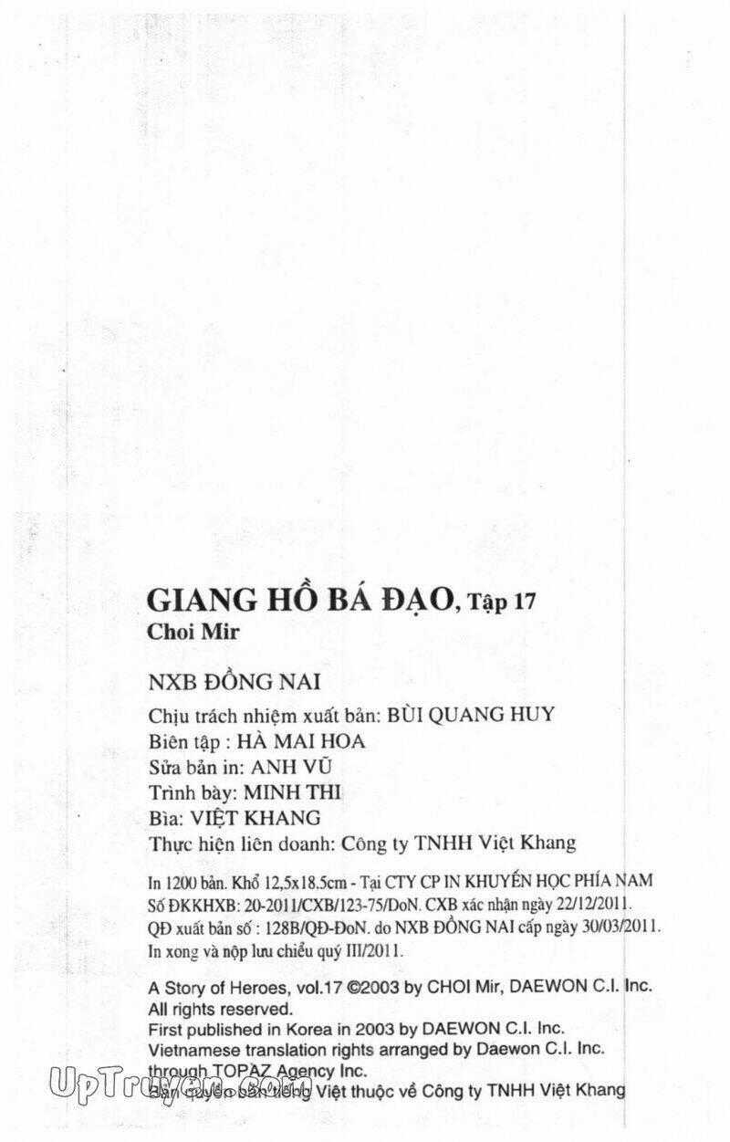 Giang Hồ Bá Đạo Ký Chapter 17 trang 175