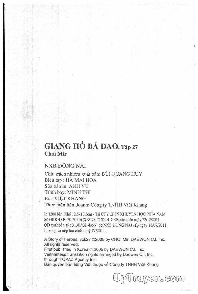 Giang Hồ Bá Đạo Ký Chapter 27 trang 175