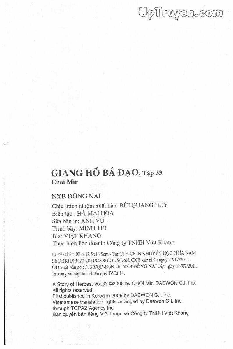 Giang Hồ Bá Đạo Ký Chapter 33 trang 167