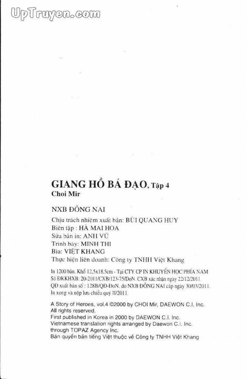 Giang Hồ Bá Đạo Ký Chapter 4 trang 167