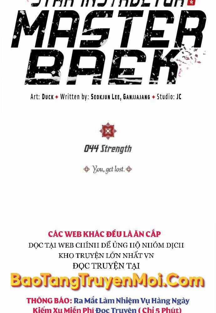 Giảng Sư Đứng Đầu, Baek Sư Phụ Chapter 44 trang 8