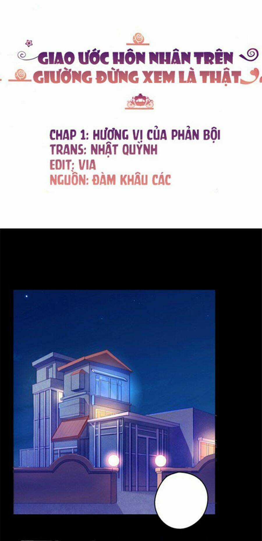 Giao Ước Hôn Nhân Trên Giường Đừng Xem Là Thật Chapter 1 trang 1
