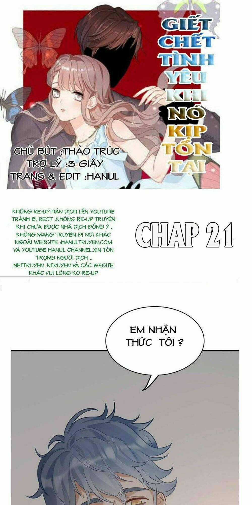 Giết Em Trước Khi Tình Yêu Tồn Tại Chapter 21 trang 0