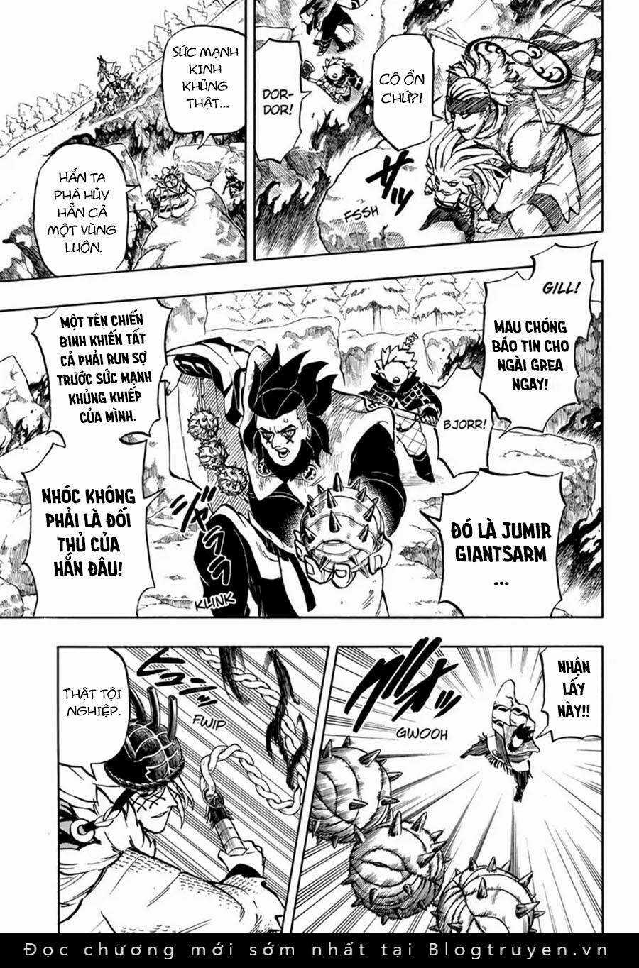 Gill: "Không ai có thể đánh bại ta khi ta dùng rìu!" Chapter 13 trang 10