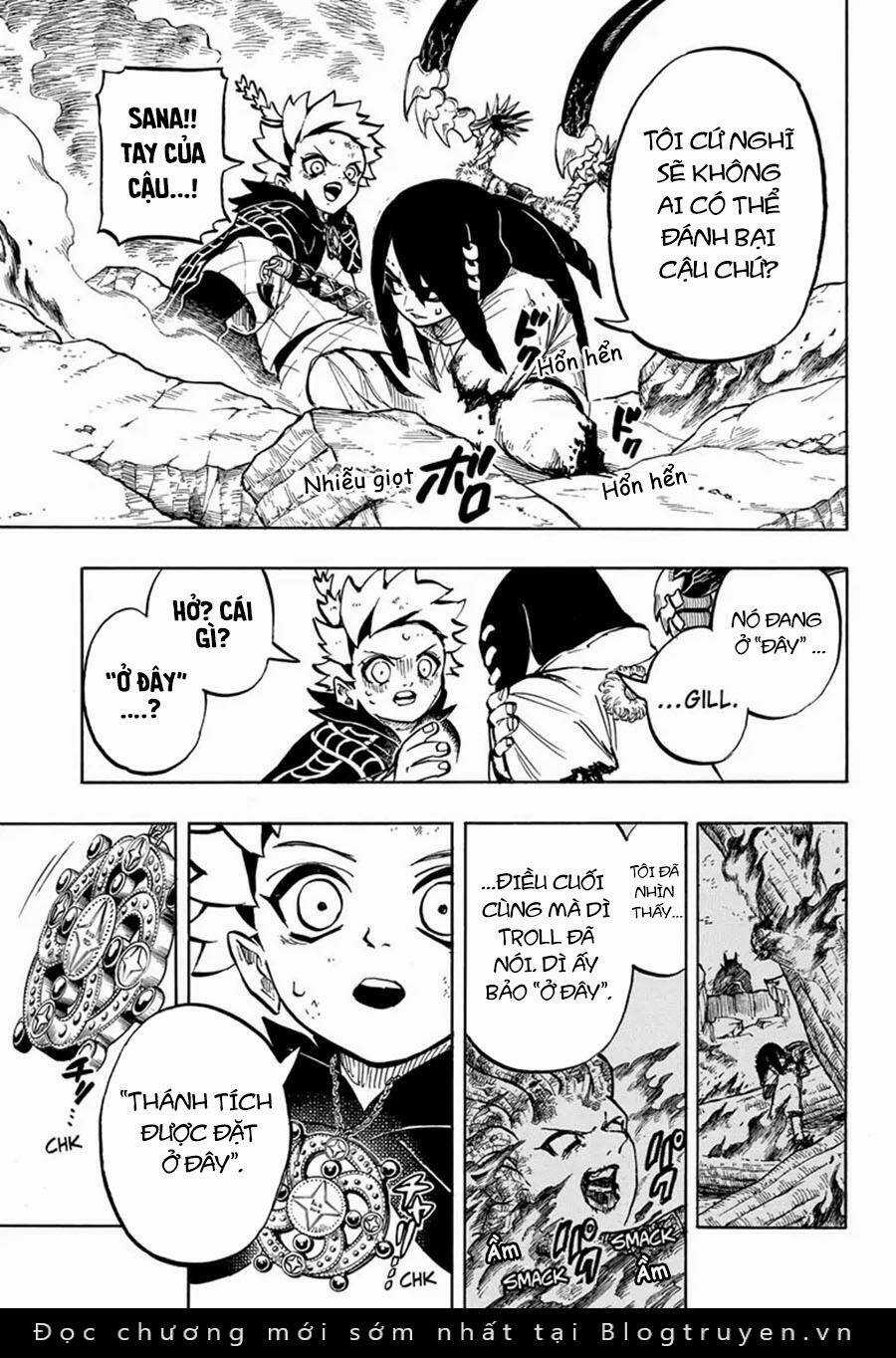 Gill: "Không ai có thể đánh bại ta khi ta dùng rìu!" Chapter 13 trang 18