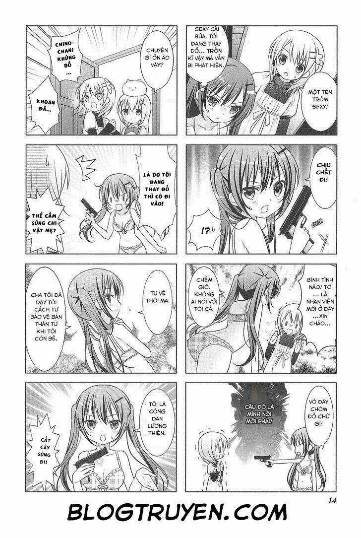 Gochuumon wa usagi desuka? [4-KOMA] Chapter 0.1 trang 14