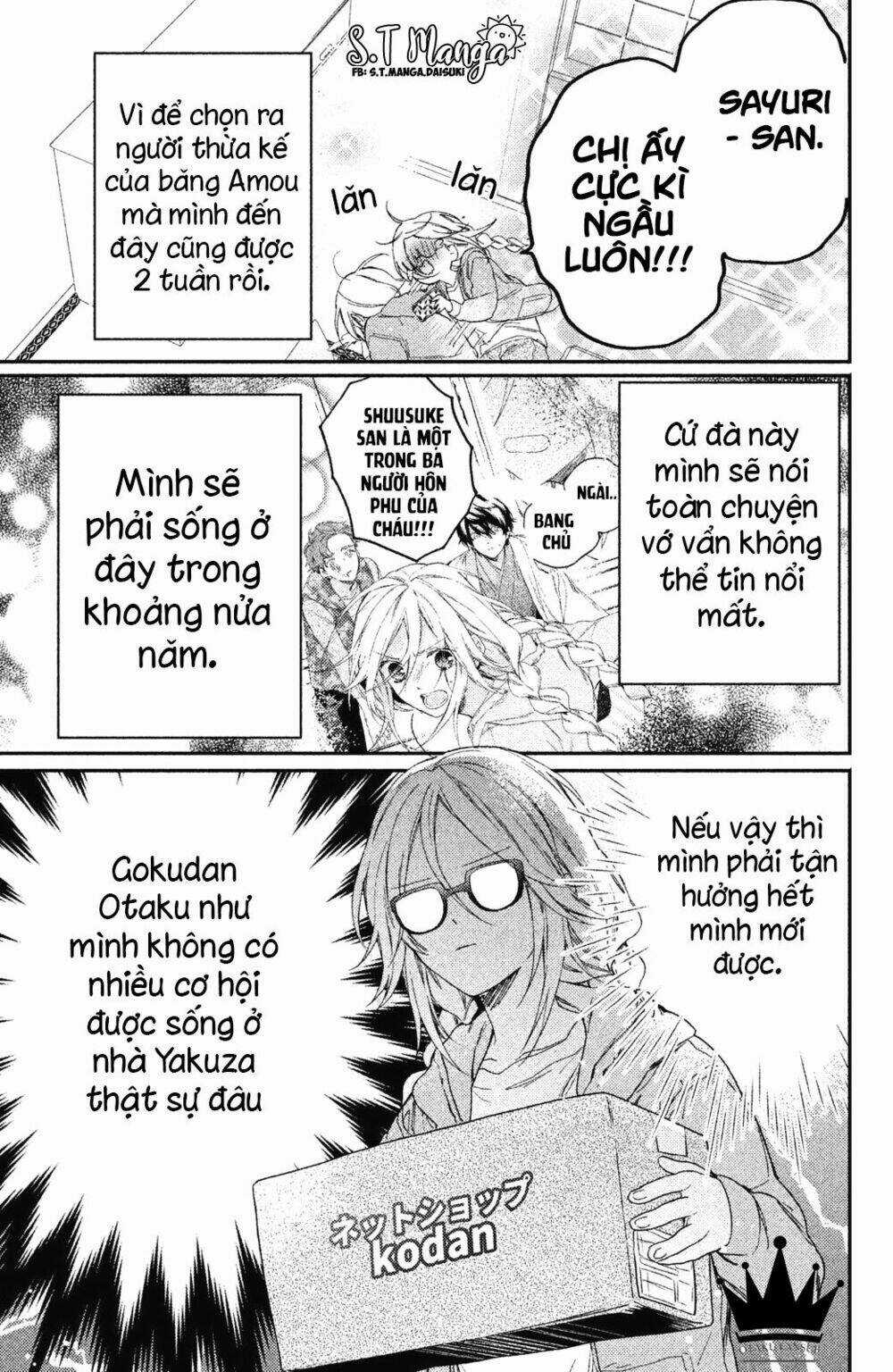 Gokutsuma Days: Gokudou Sankyoudai Ni Semaretemasu Chapter 3 trang 2