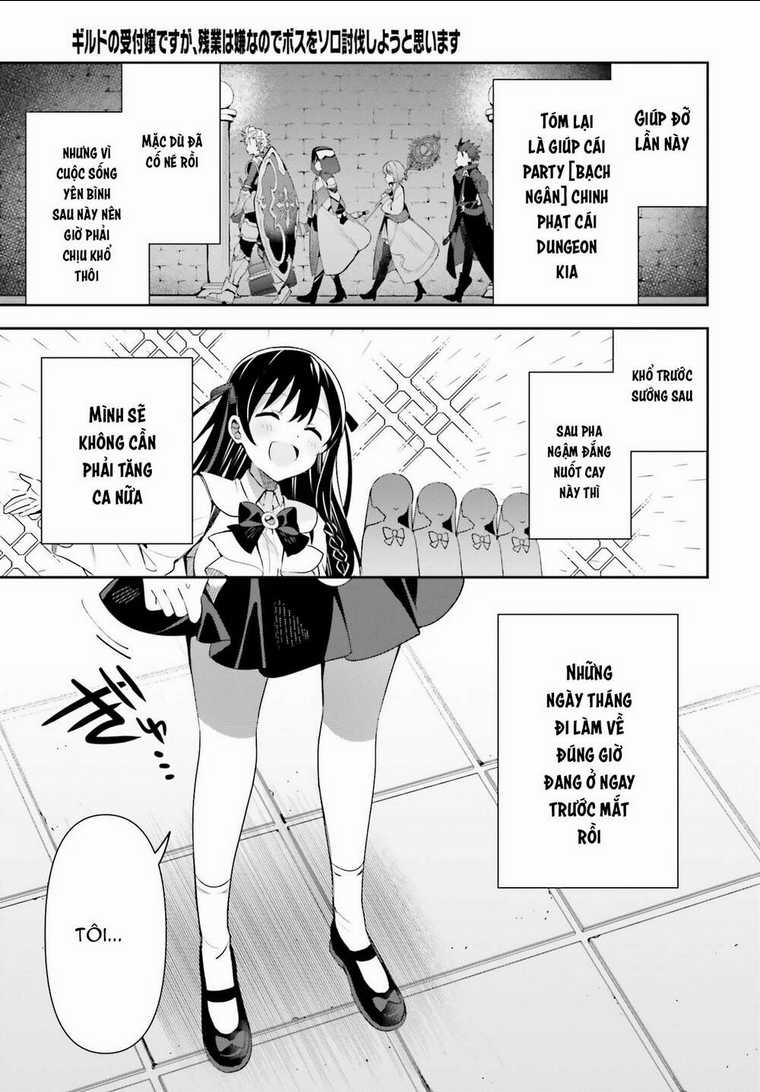 Guild No Uketsukejou Desu Ga, Zangyou Wa Iya Nanode Boss Wo Solo Toubatsu Shiyou To Omoimasu Chapter 10 trang 21