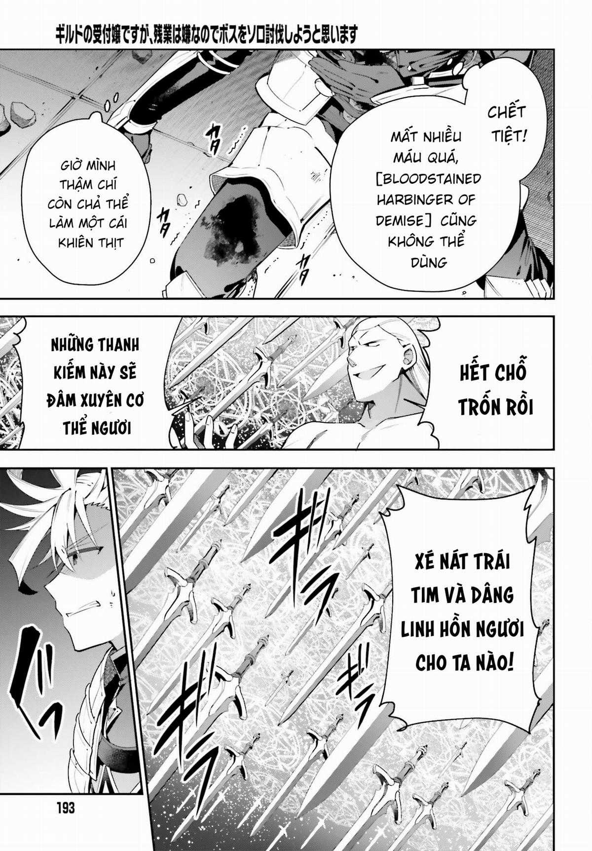 Guild No Uketsukejou Desu Ga, Zangyou Wa Iya Nanode Boss Wo Solo Toubatsu Shiyou To Omoimasu Chapter 22 trang 21