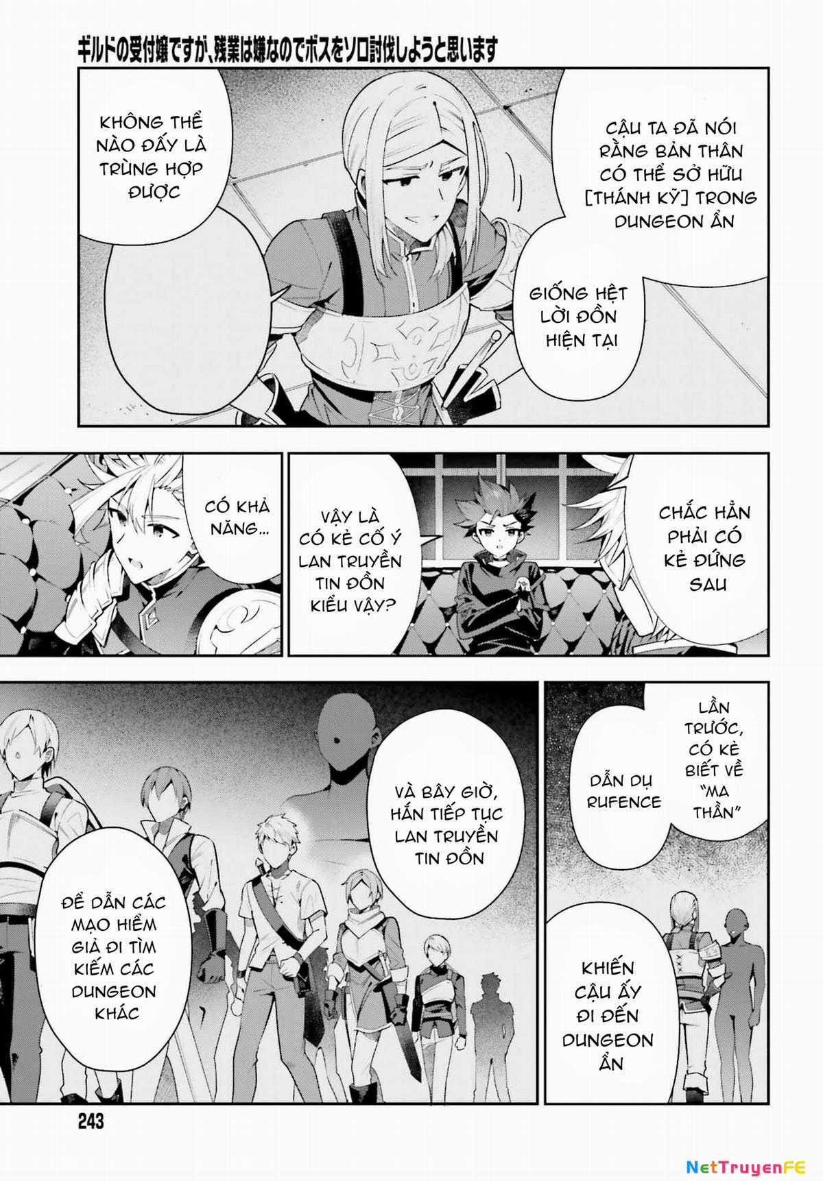 Guild No Uketsukejou Desu Ga, Zangyou Wa Iya Nanode Boss Wo Solo Toubatsu Shiyou To Omoimasu Chapter 26 trang 2