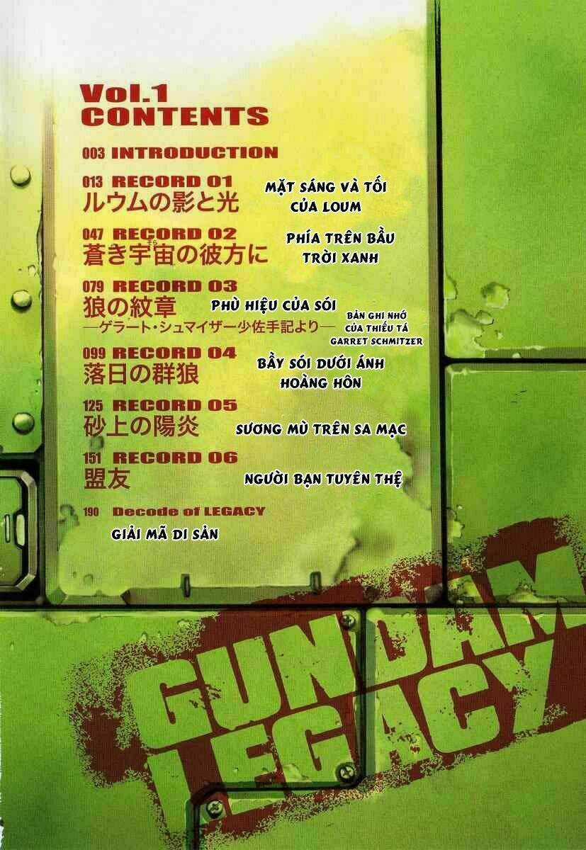 Gundam Legacy Chapter 1 trang 3