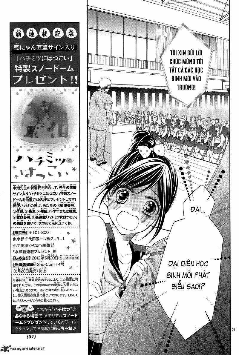 Hachimitsu Ni Hatsukoi Chapter 1 trang 21