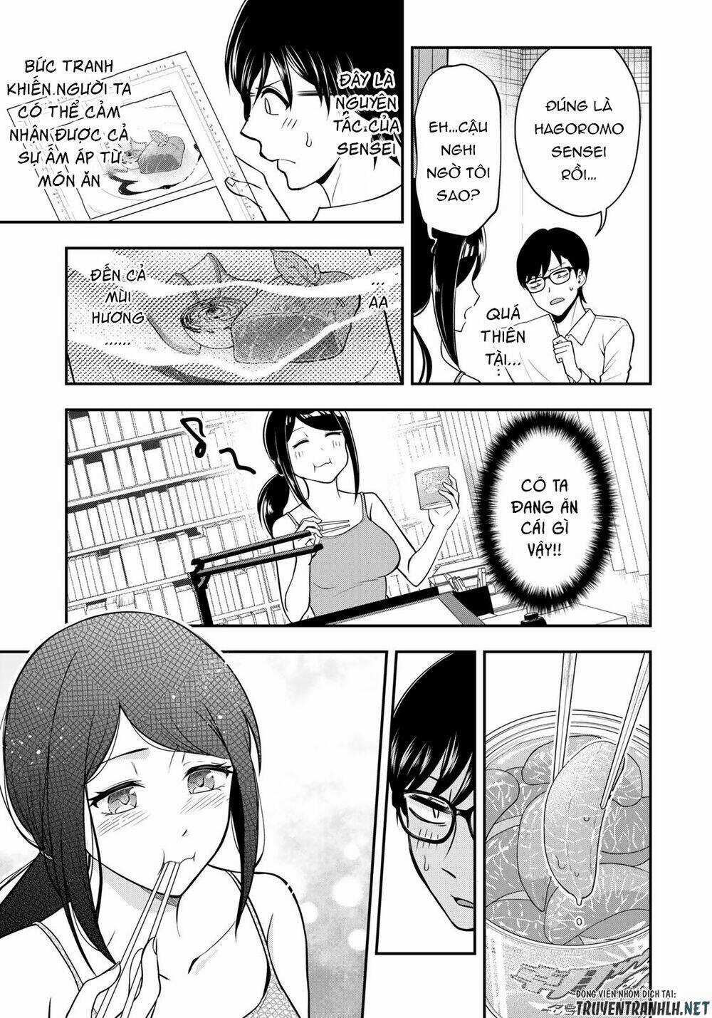 Hagoromo-Sensei Wa Kyou Mo Kandzume Chapter 1 trang 13