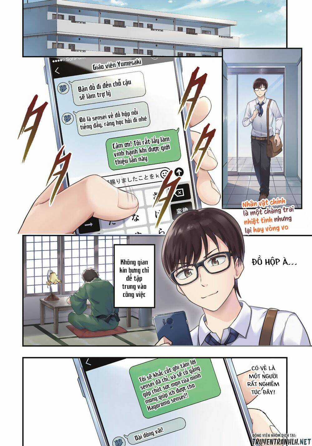 Hagoromo-Sensei Wa Kyou Mo Kandzume Chapter 1 trang 4