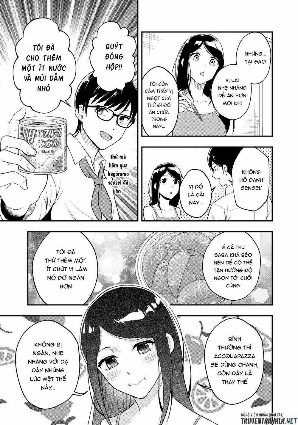 Hagoromo-Sensei Wa Kyou Mo Kandzume Chapter 2 trang 18