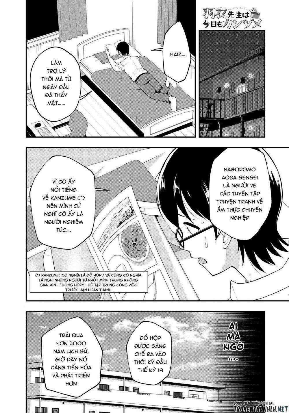 Hagoromo-Sensei Wa Kyou Mo Kandzume Chapter 2 trang 2