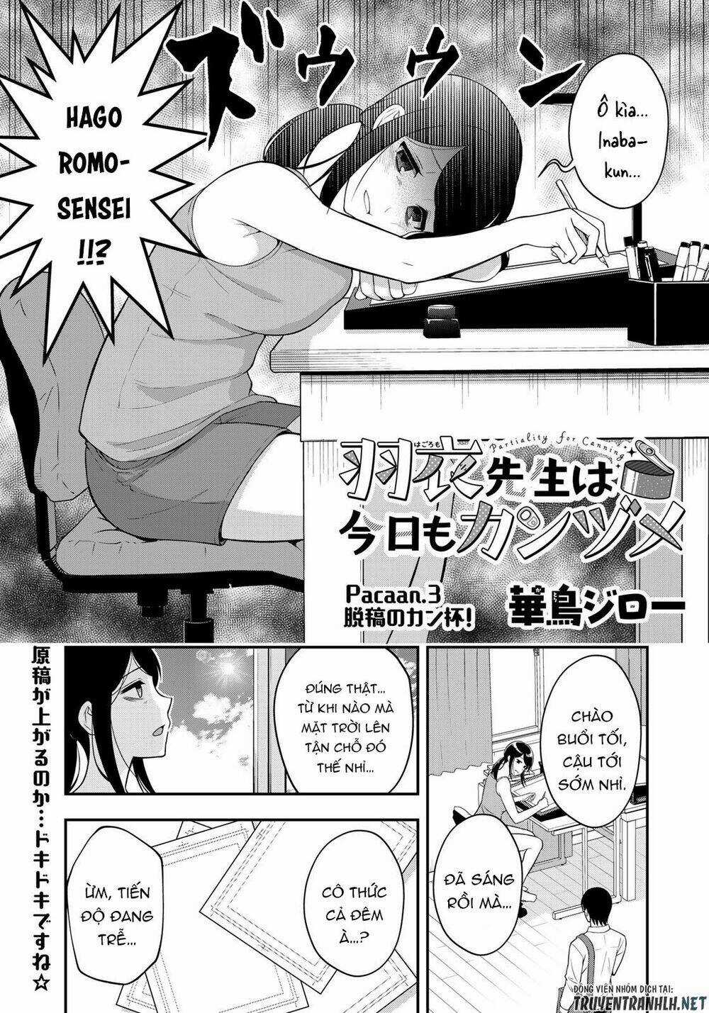 Hagoromo-Sensei Wa Kyou Mo Kandzume Chapter 3 trang 2
