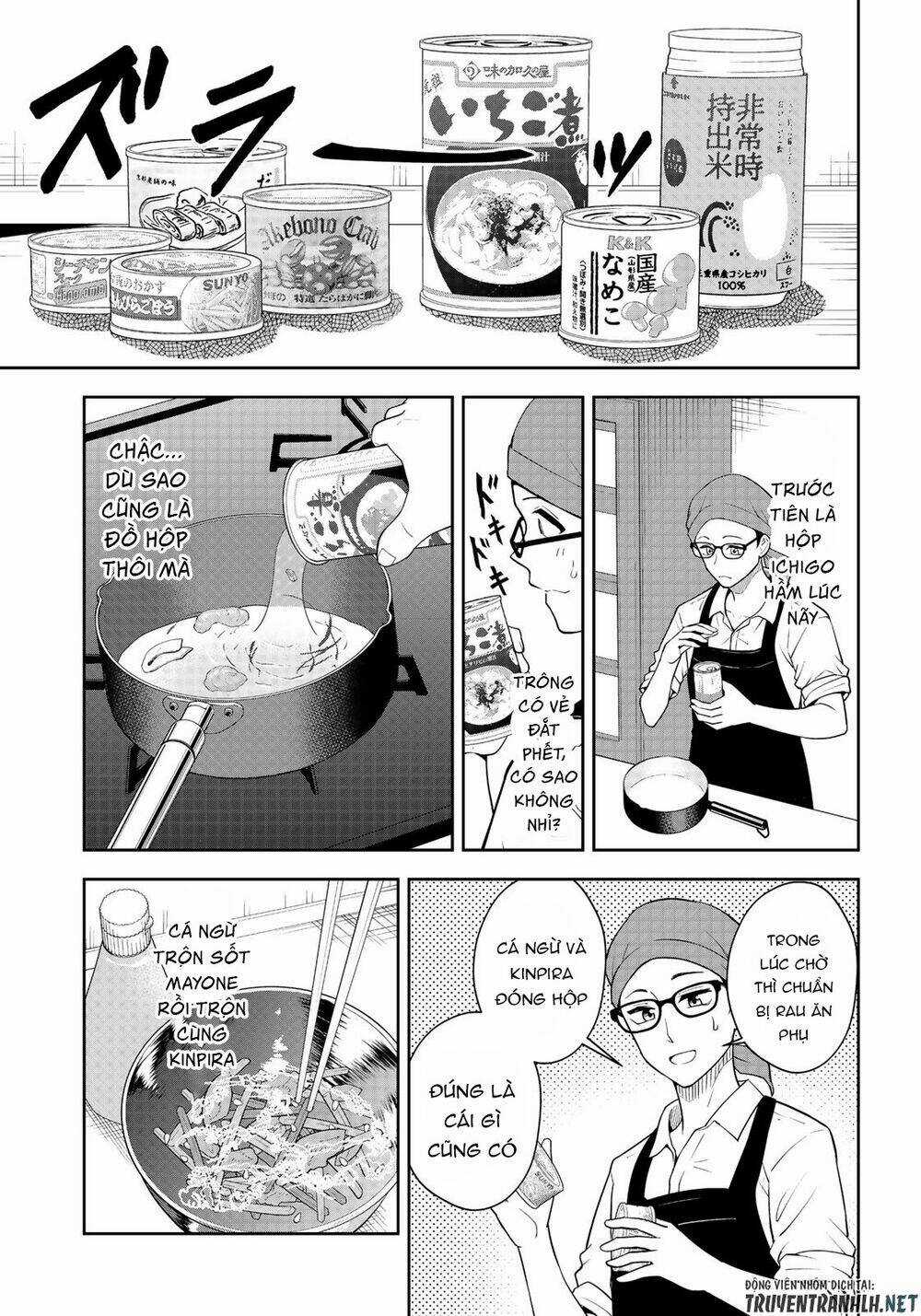 Hagoromo-Sensei Wa Kyou Mo Kandzume Chapter 4 trang 12