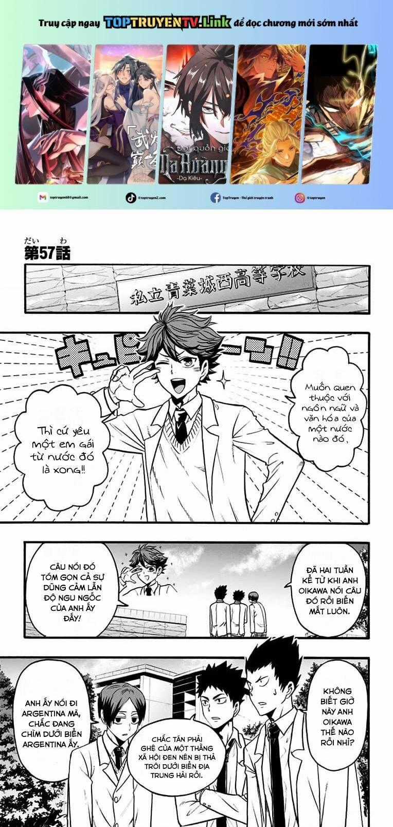 Haikyuu-Bu Chương 57 trang 1