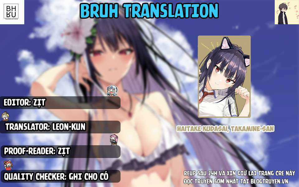 Haite Kudasai, Takamine San Chapter 32 trang 1