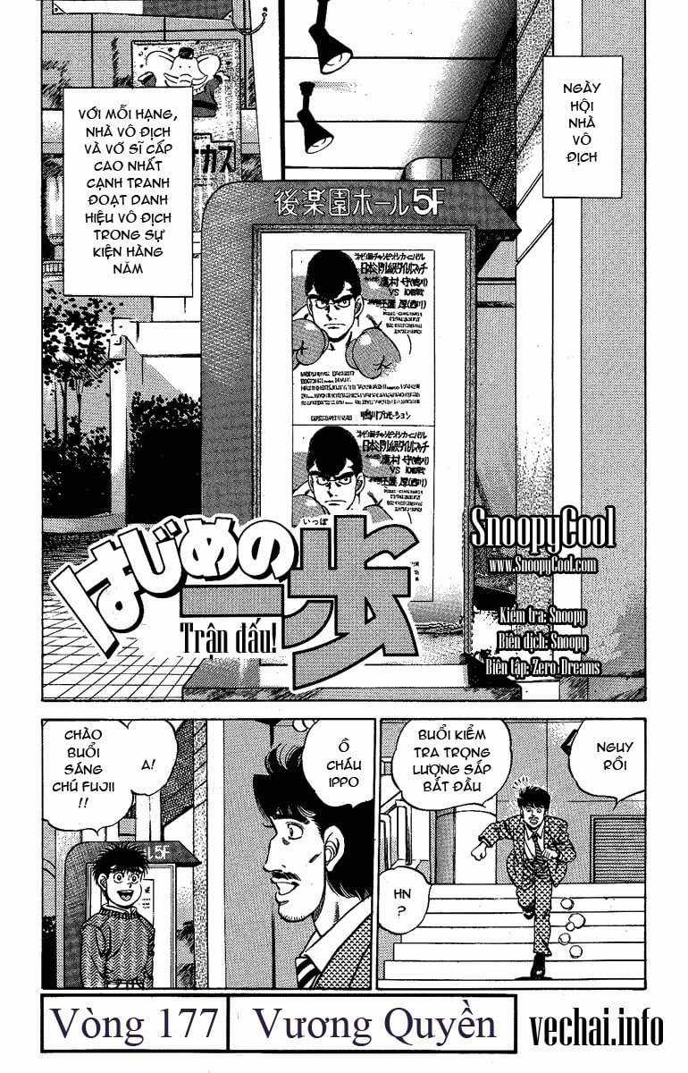 Hajime No Ippo Chapter 177 trang 0
