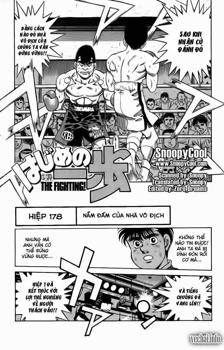 Hajime No Ippo Chapter 178 trang 1