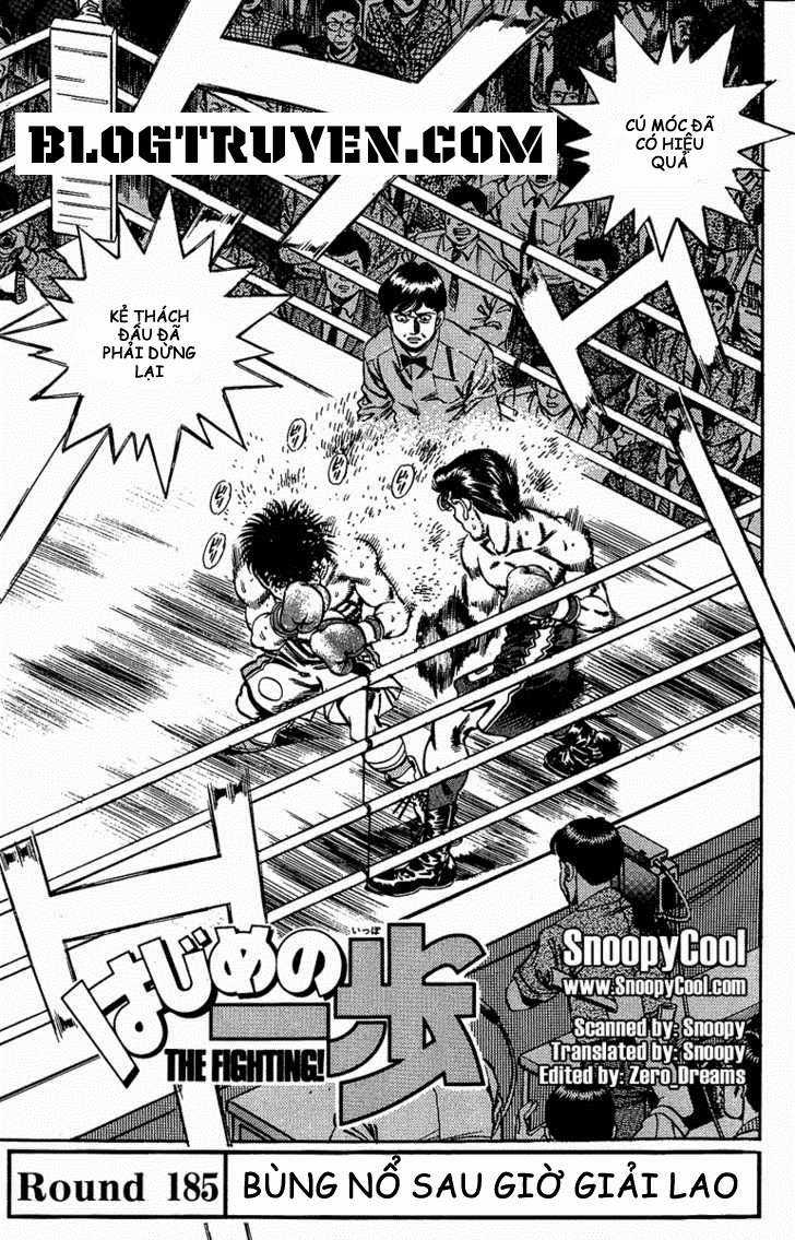 Hajime No Ippo Chapter 185 trang 1