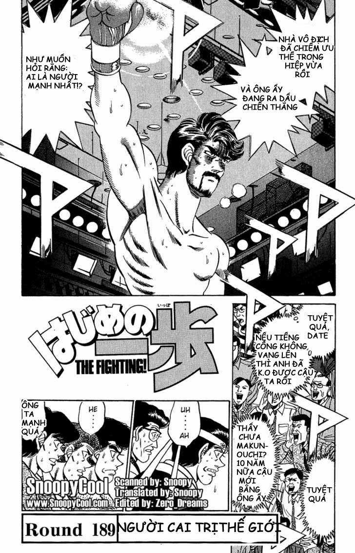 Hajime No Ippo Chapter 189 trang 1