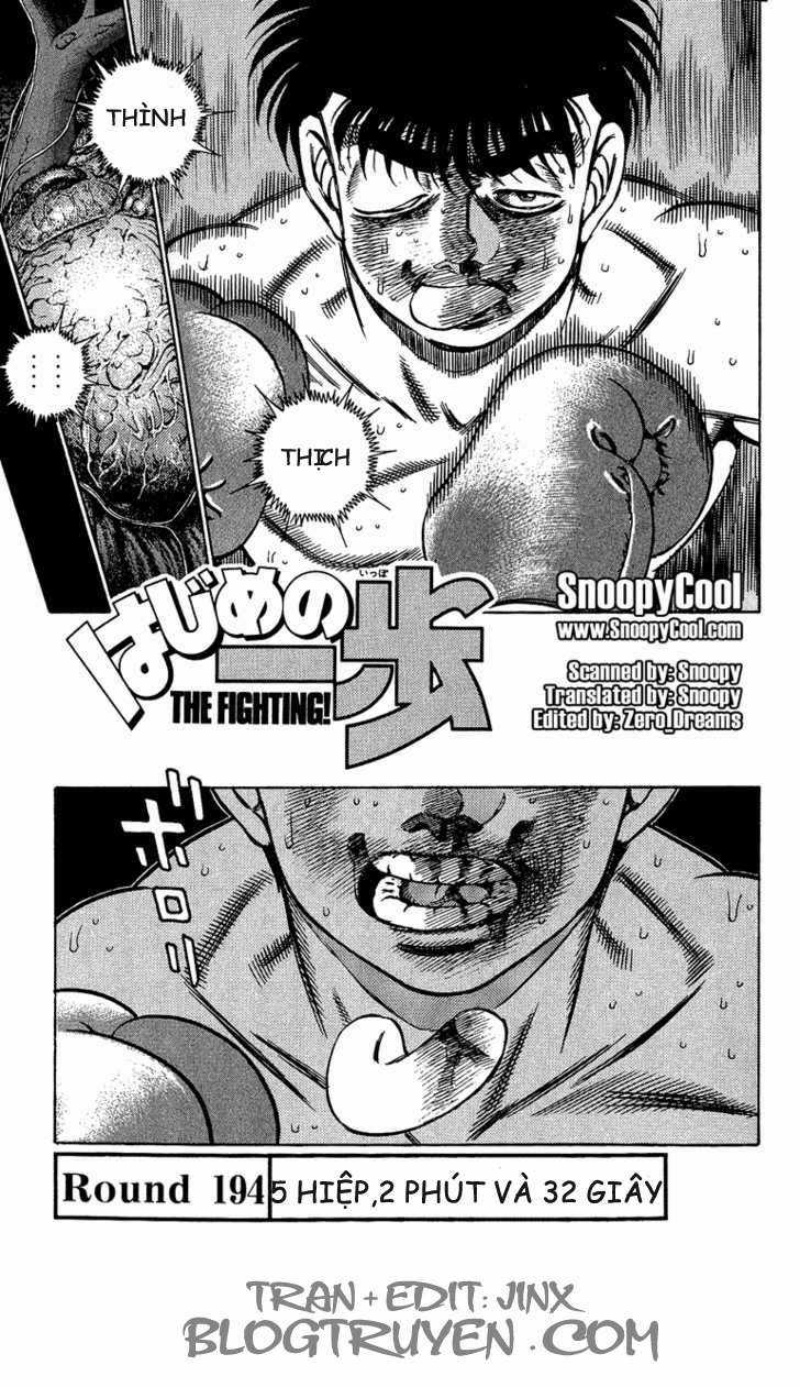 Hajime No Ippo Chapter 194 trang 1