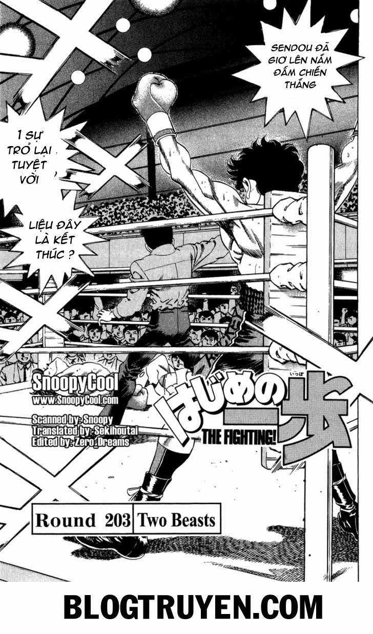 Hajime No Ippo Chapter 203 trang 1