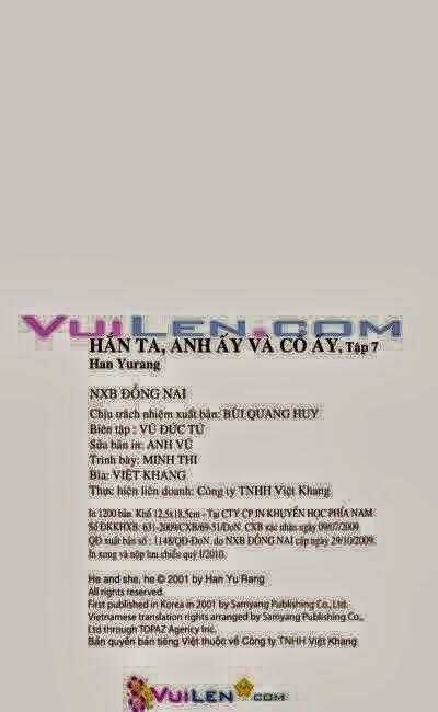 Hắn ta, anh ấy và cô ấy - He and That Girl Chapter 7 trang 160