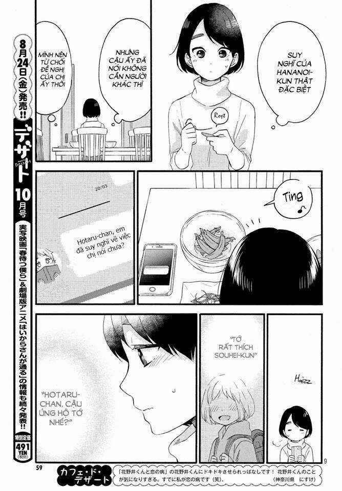Hananoi-Kun Và Căn Bệnh Tình Yêu Chapter 7 trang 10