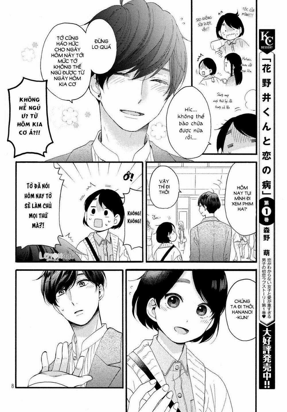 Hananoi-Kun Và Căn Bệnh Tình Yêu Chapter 8 trang 9
