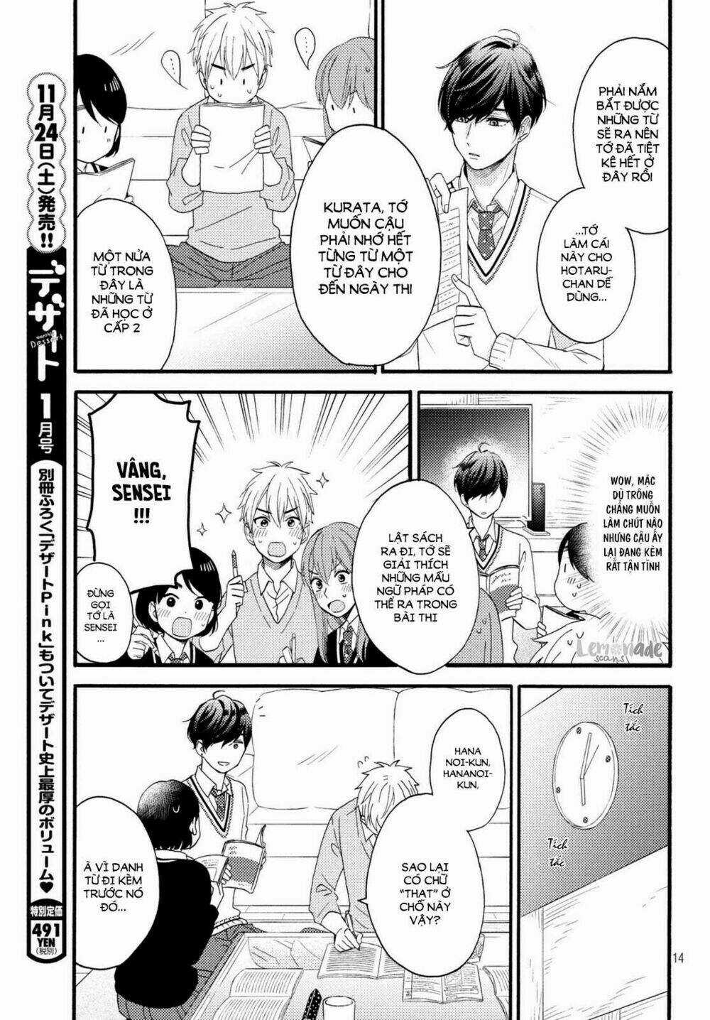 Hananoi-Kun Và Căn Bệnh Tình Yêu Chapter 9 trang 15