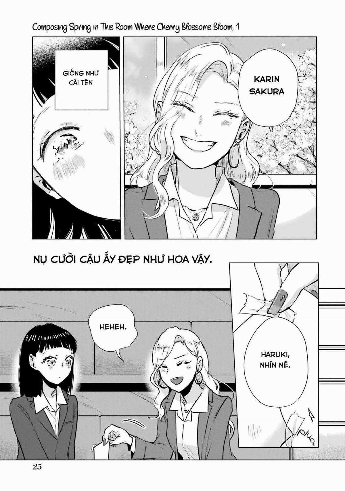 Haru Tsuzuru, Sakura Saku Kono Heya De Chapter 1 trang 26