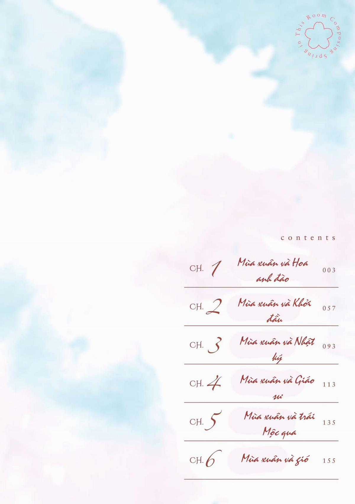 Haru Tsuzuru, Sakura Saku Kono Heya De Chapter 1 trang 3