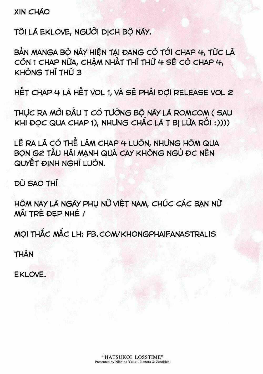 Hatsukoi Losstime Chapter 3 trang 39