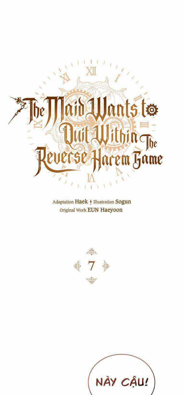 Hầu Gái Trong Trò Chơi Harem Ngược Muốn Nghỉ Việc Chapter 7 trang 7