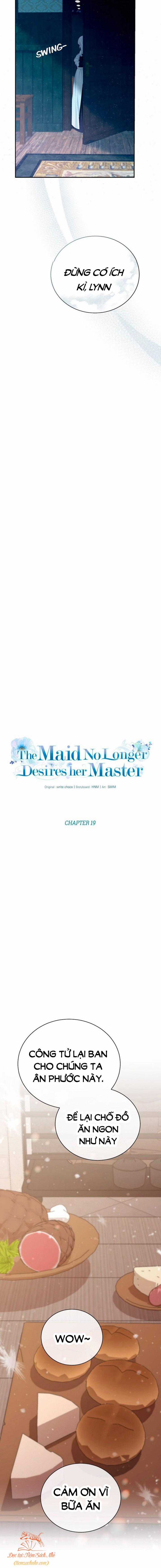 Hầu Nữ Không Còn Thèm Muốn Chủ Nhân Nữa Chapter 19 trang 5