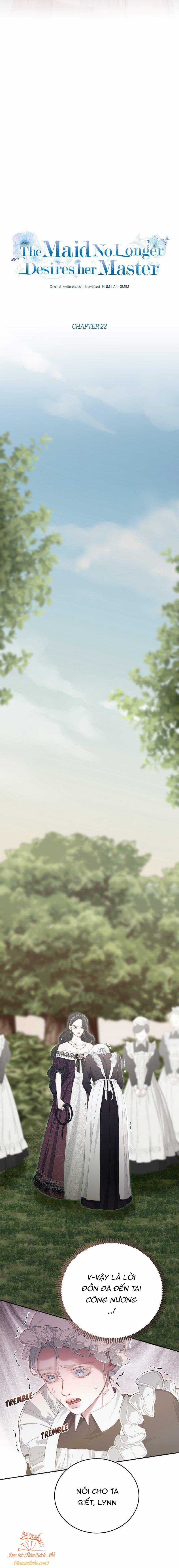 Hầu Nữ Không Còn Thèm Muốn Chủ Nhân Nữa Chapter 22 trang 3