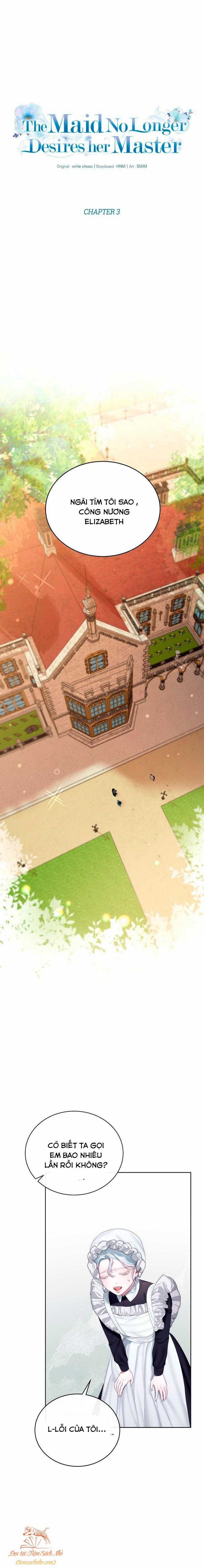 Hầu Nữ Không Còn Thèm Muốn Chủ Nhân Nữa Chapter 3 trang 4